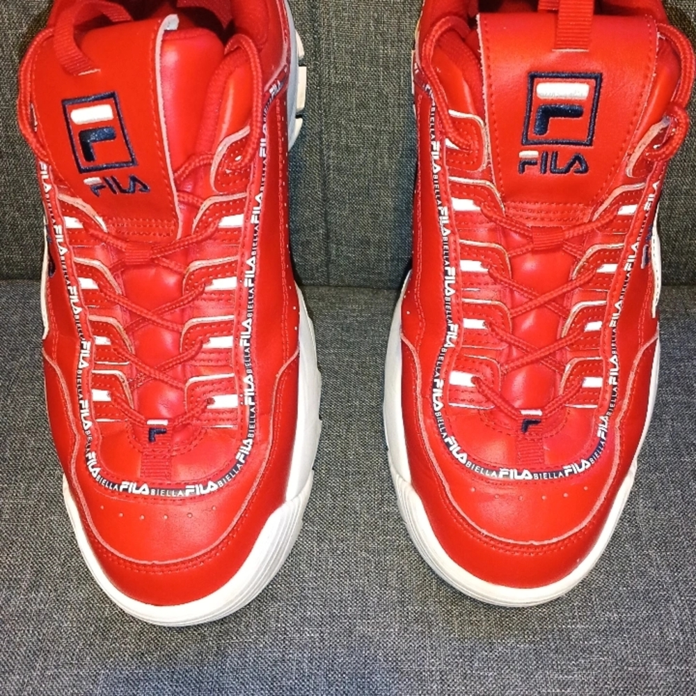 Fila Red Sneakers for Men